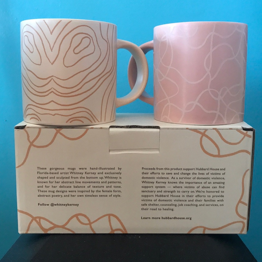 Whitney Kerney set of 2 mugs